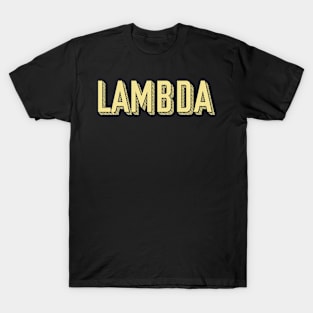 Yellow Lambda Sunshine Letter T-Shirt